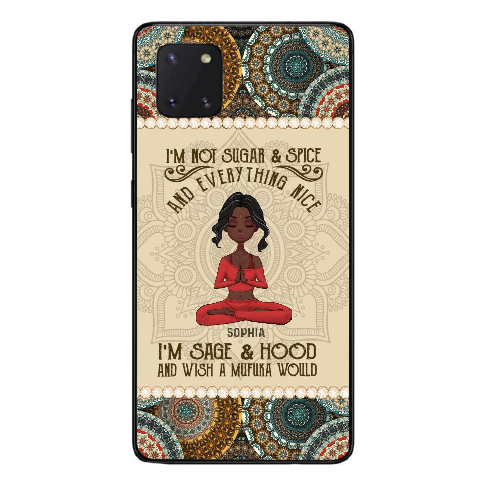 Personalized Girl Yoga Phone Case Printed 22MAR-QH03