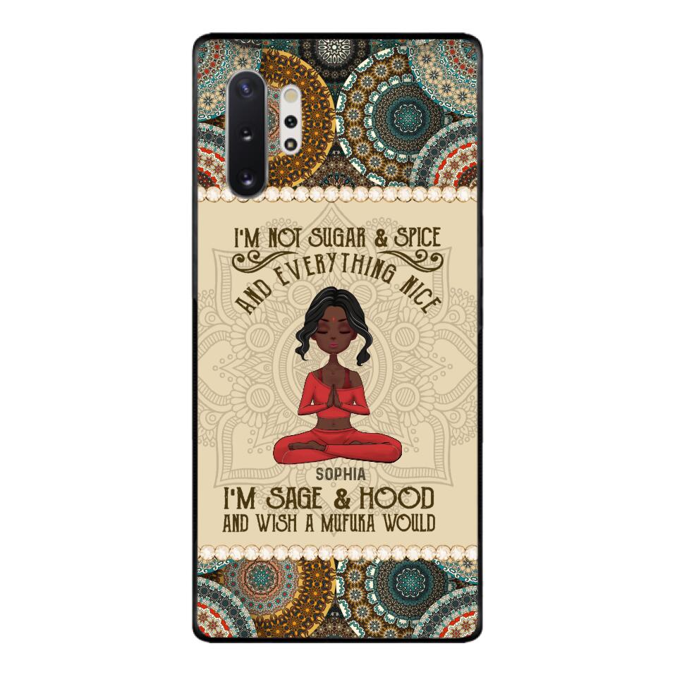 Personalized Girl Yoga Phone Case Printed 22MAR-QH03