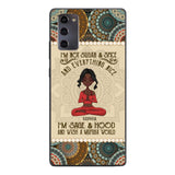 Personalized Girl Yoga Phone Case Printed 22MAR-QH03