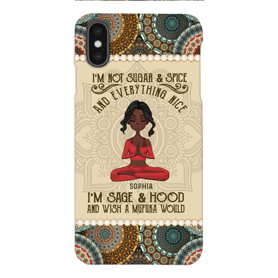 Personalized Girl Yoga Phone Case Printed 22MAR-QH03