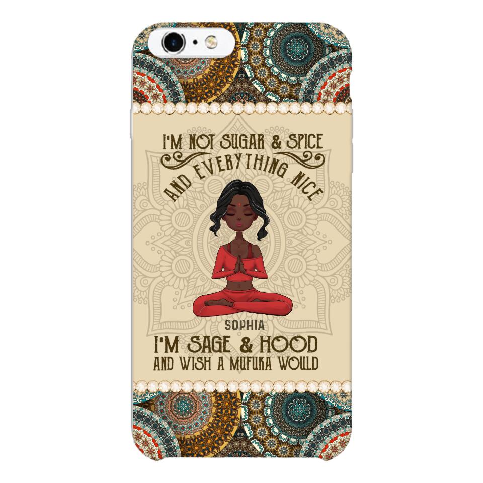 Personalized Girl Yoga Phone Case Printed 22MAR-QH03