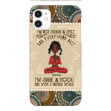 Personalized Girl Yoga Phone Case Printed 22MAR-QH03