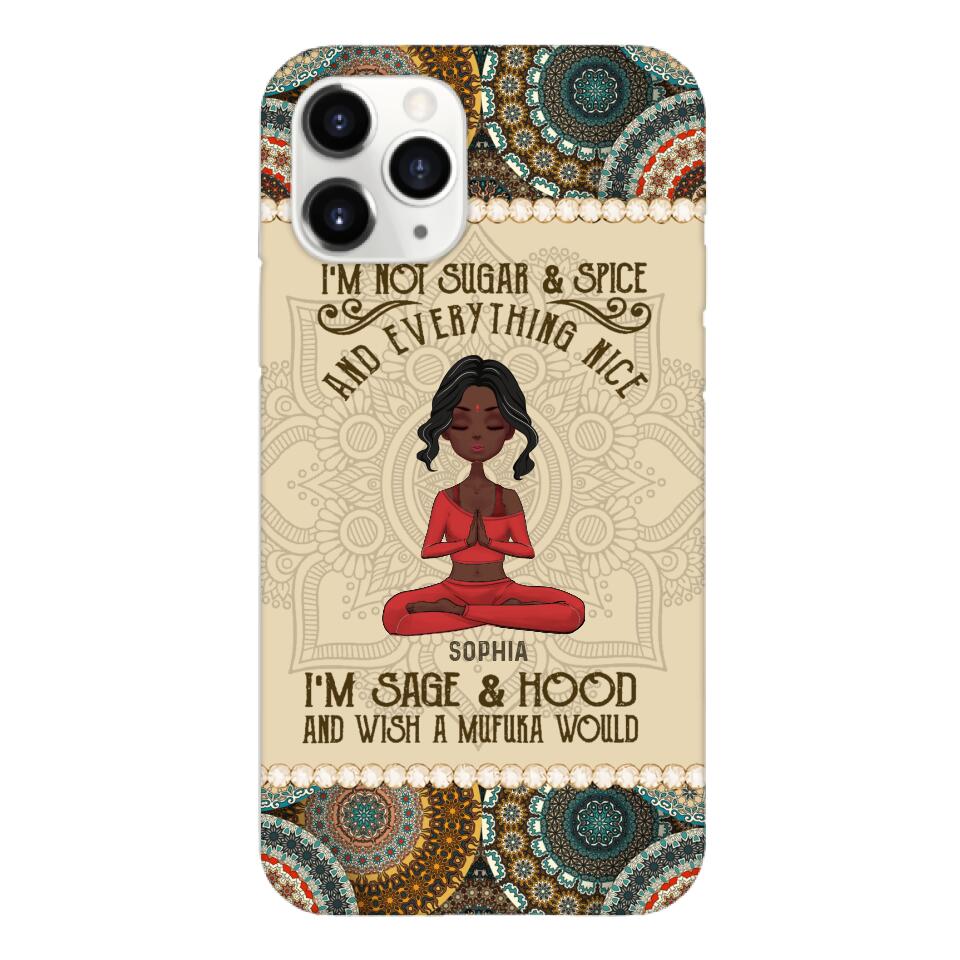 Personalized Girl Yoga Phone Case Printed 22MAR-QH03