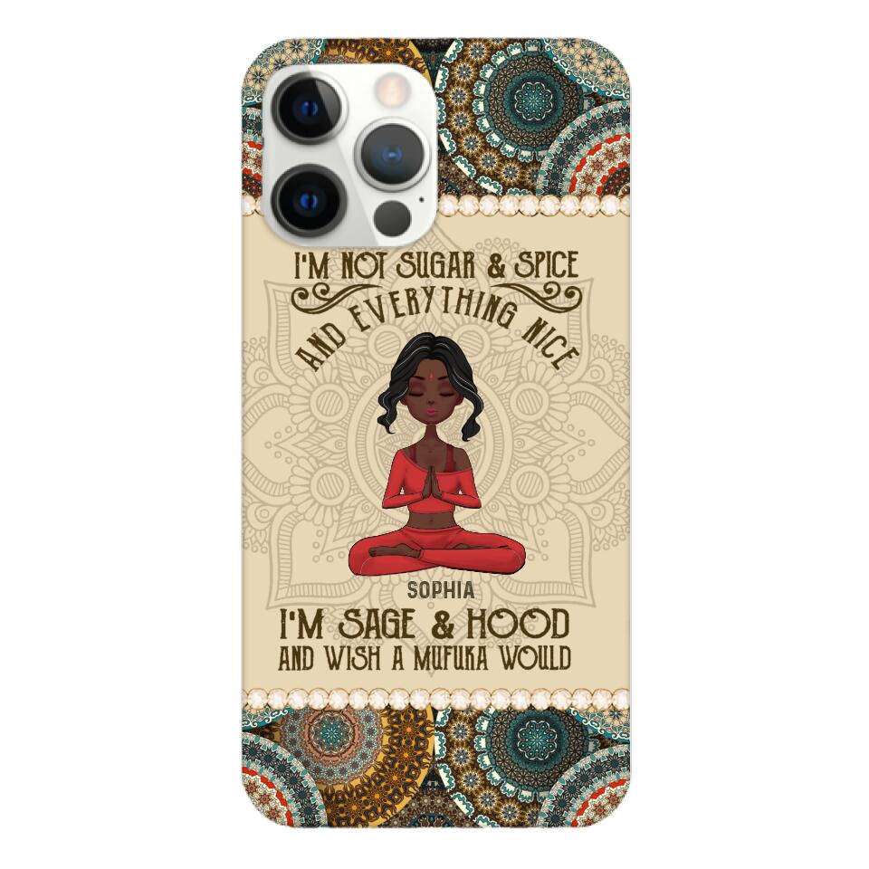 Personalized Girl Yoga Phone Case Printed 22MAR-QH03