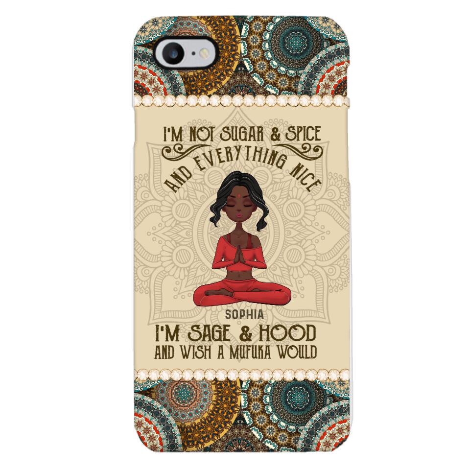 Personalized Girl Yoga Phone Case Printed 22MAR-QH03