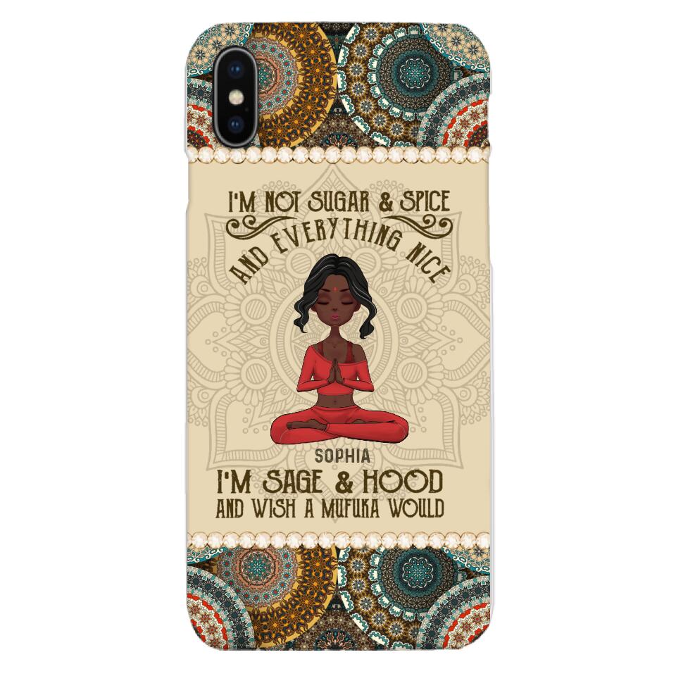 Personalized Girl Yoga Phone Case Printed 22MAR-QH03