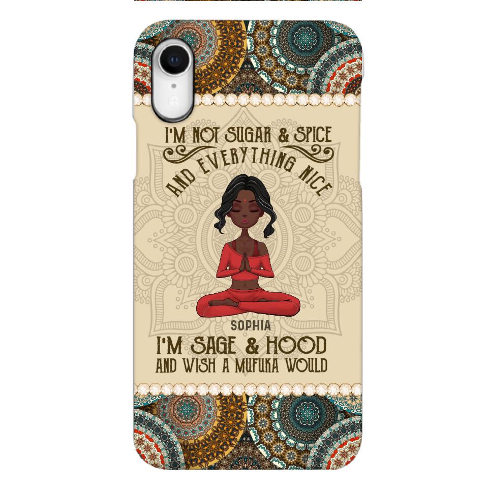 Personalized Girl Yoga Phone Case Printed 22MAR-QH03