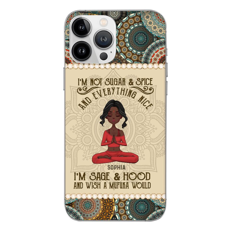 Personalized Girl Yoga Phone Case Printed 22MAR-QH03