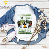 PERSONALIZED CAMPING HUSBAND AND WIFE WHITE TSHIRT QTDT28