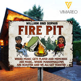 PERSONALIZED FIRE PIT CAMPING COUPLE MENTAL SIGN TNVQ1501
