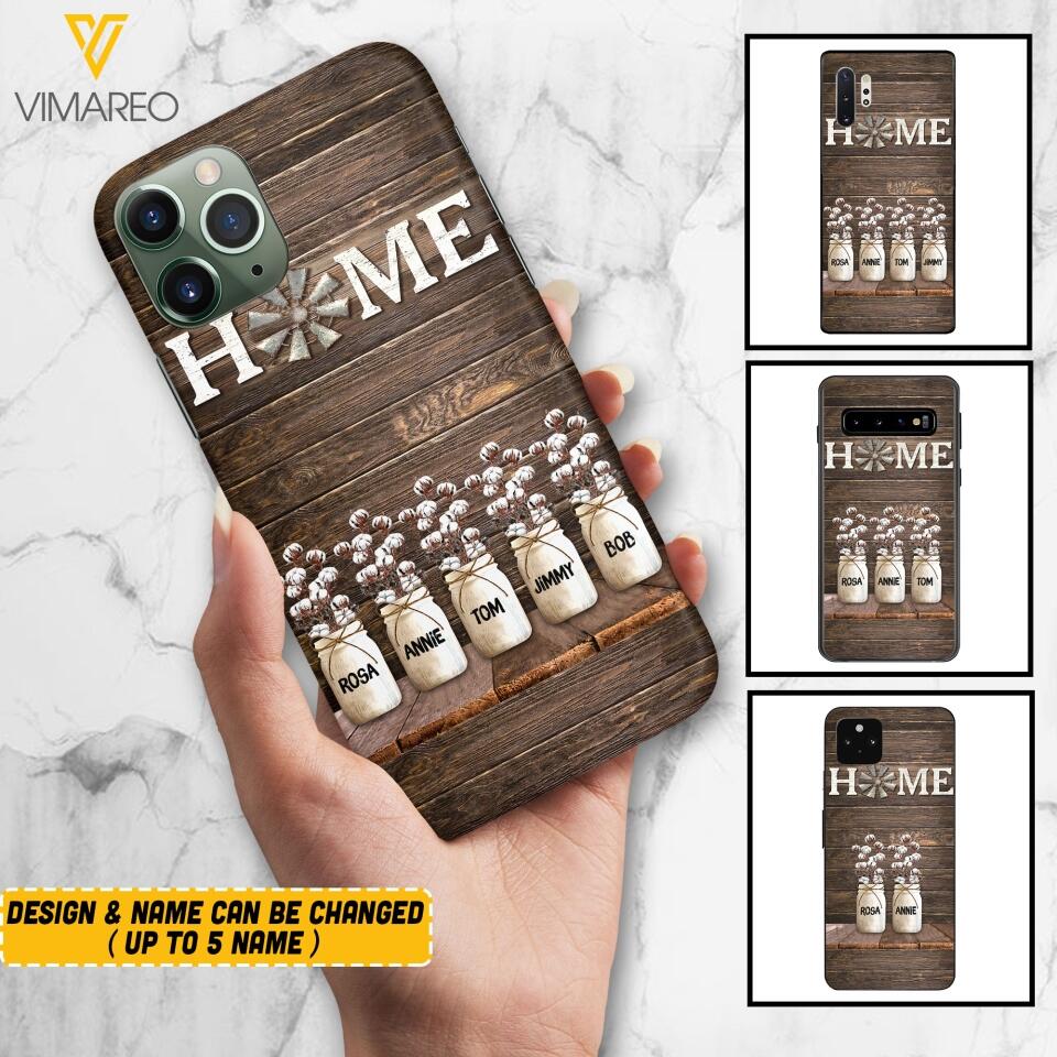 PERSONALIZED HOME MEMBER NAME PHONECASE VHVQ0703
