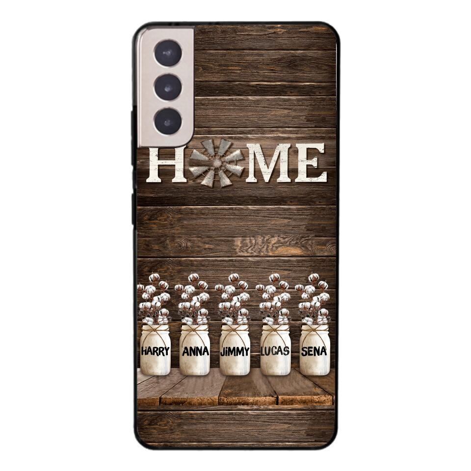 PERSONALIZED HOME MEMBER NAME PHONECASE VHVQ0703