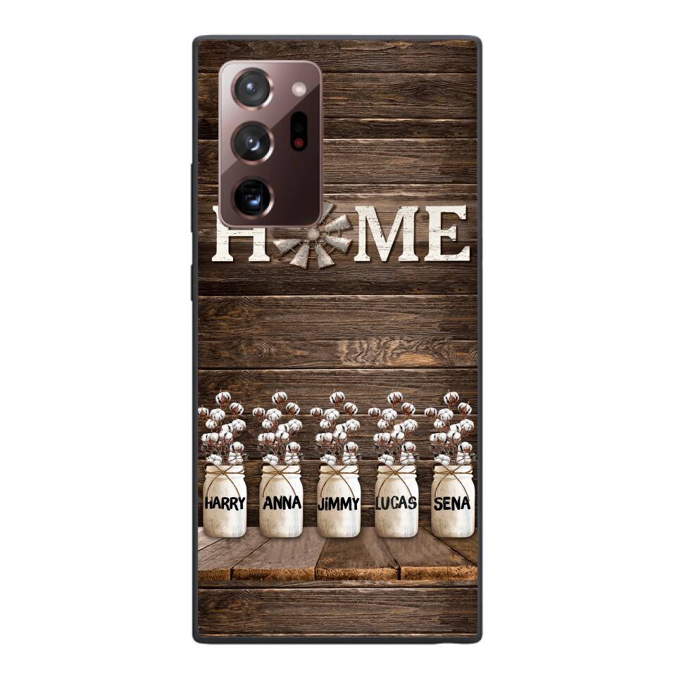 PERSONALIZED HOME MEMBER NAME PHONECASE VHVQ0703