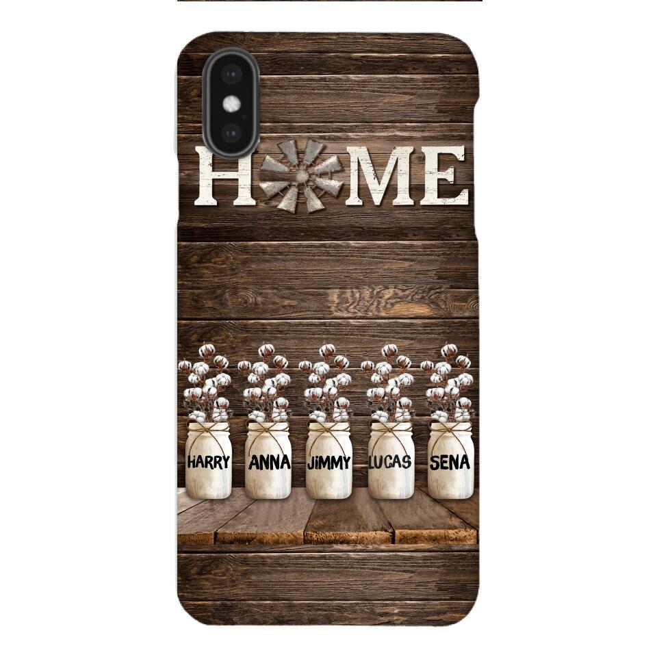 PERSONALIZED HOME MEMBER NAME PHONECASE VHVQ0703