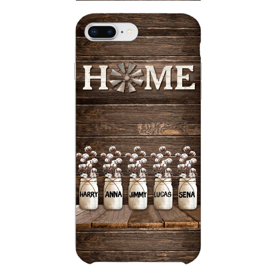 PERSONALIZED HOME MEMBER NAME PHONECASE VHVQ0703
