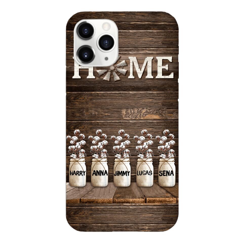 PERSONALIZED HOME MEMBER NAME PHONECASE VHVQ0703