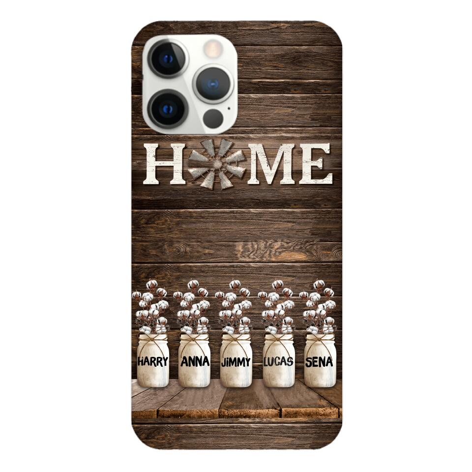 PERSONALIZED HOME MEMBER NAME PHONECASE VHVQ0703