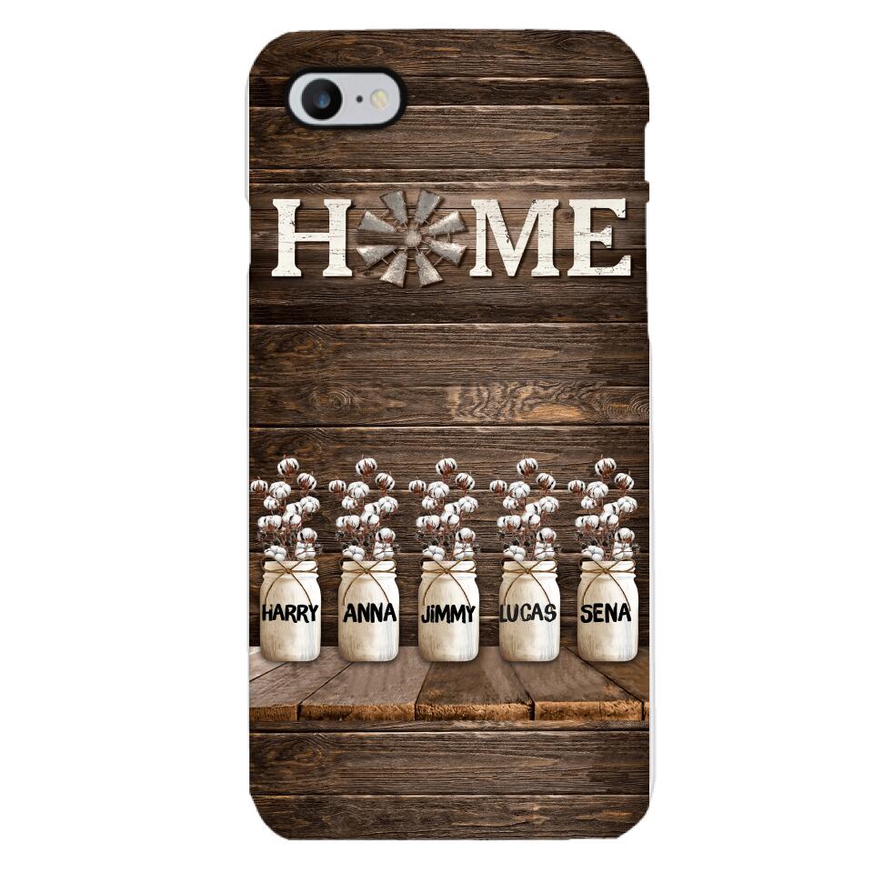 PERSONALIZED HOME MEMBER NAME PHONECASE VHVQ0703