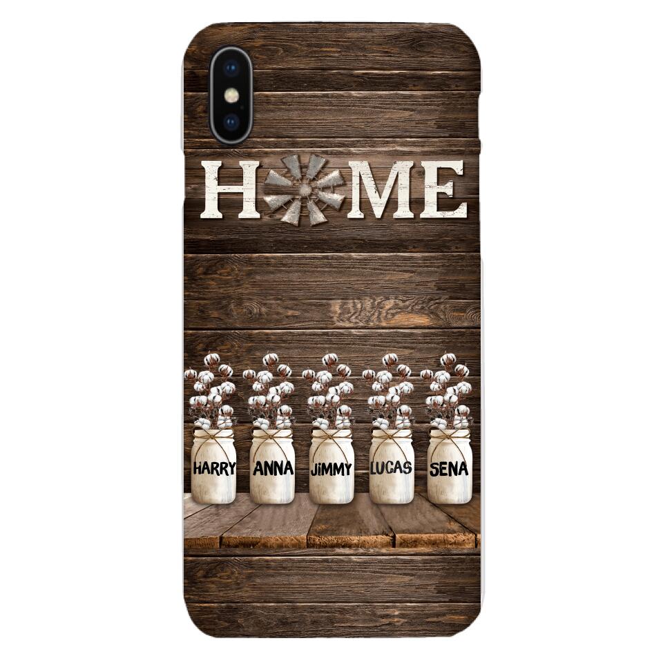 PERSONALIZED HOME MEMBER NAME PHONECASE VHVQ0703