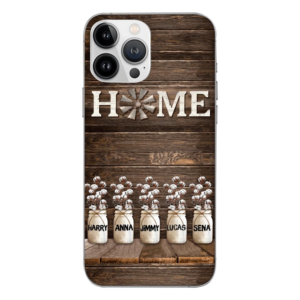 PERSONALIZED HOME MEMBER NAME PHONECASE VHVQ0703
