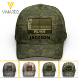Personalized Belarus Soldier Camo Peaked Cap Printed 22MAR-LN09