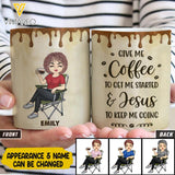 PERSONALIZED GIVE ME COFFEE TO GET ME STARTED JESUS TO KEEP ME GOING MUG VHTN0903