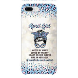 PERSONALIZED APRIL GIRL A MOUTH SHE CAN'T CONTROL PHONECASE QTHC1003