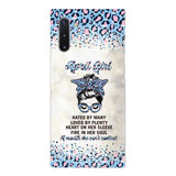 PERSONALIZED APRIL GIRL A MOUTH SHE CAN'T CONTROL PHONECASE QTHC1003