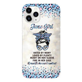 PERSONALIZED JUNE GIRL A MOUTH SHE CAN'T CONTROL PHONECASE QTHC1003