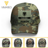 Personalized Albanian Soldier Camo Peaked Cap Printed 22MAR-LN09
