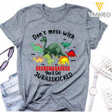 PERSONALIZED DON'T MESS WITH GRANDMASAURUS KID TSHIRT QTMQ1003