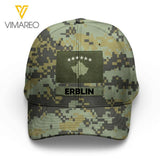 Personalized Kosovo Camo Peaked Cap Printed 22MAR-LN11