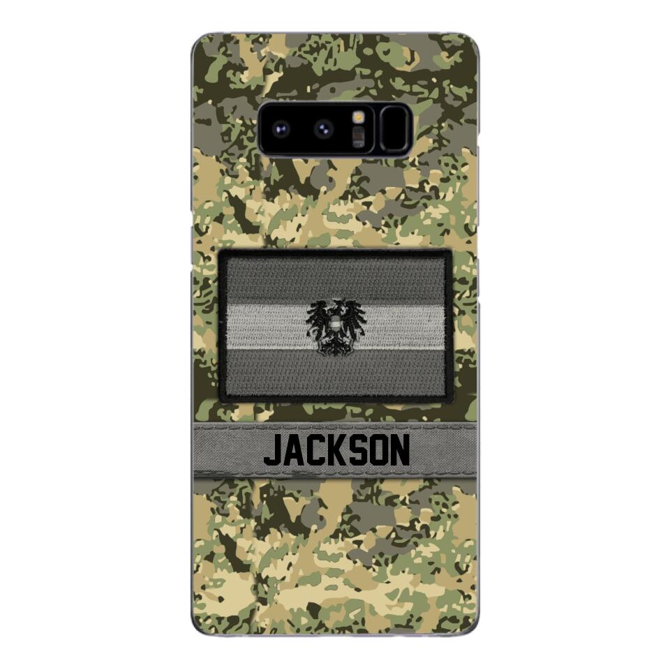 Personalized Austrian Soldier Camo Phone Case Printed 22MAR-MQ11
