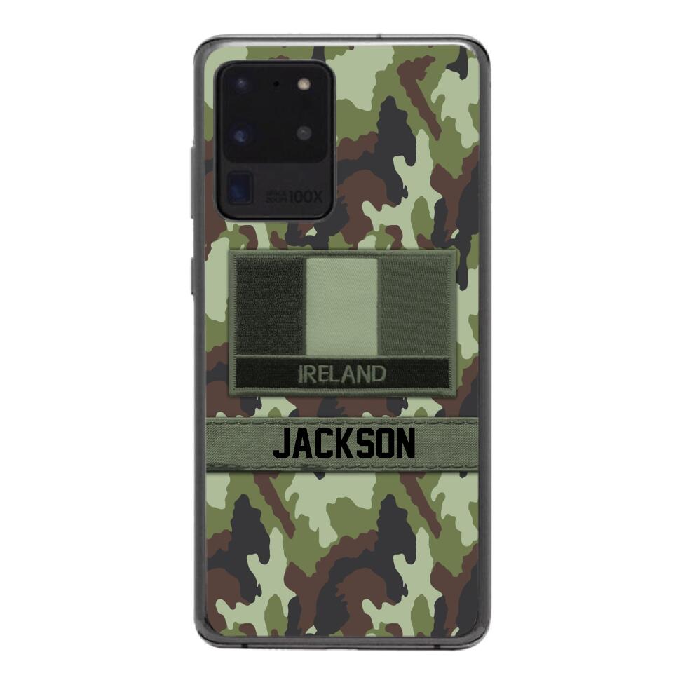 Personalized Irish Soldier Camo Phone Case Printed 22MAR-MQ11