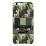 Personalized Irish Soldier Camo Phone Case Printed 22MAR-MQ11