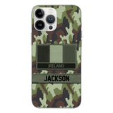 Personalized Irish Soldier Camo Phone Case Printed 22MAR-MQ11
