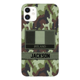 Personalized Irish Soldier Camo Phone Case Printed 22MAR-MQ11