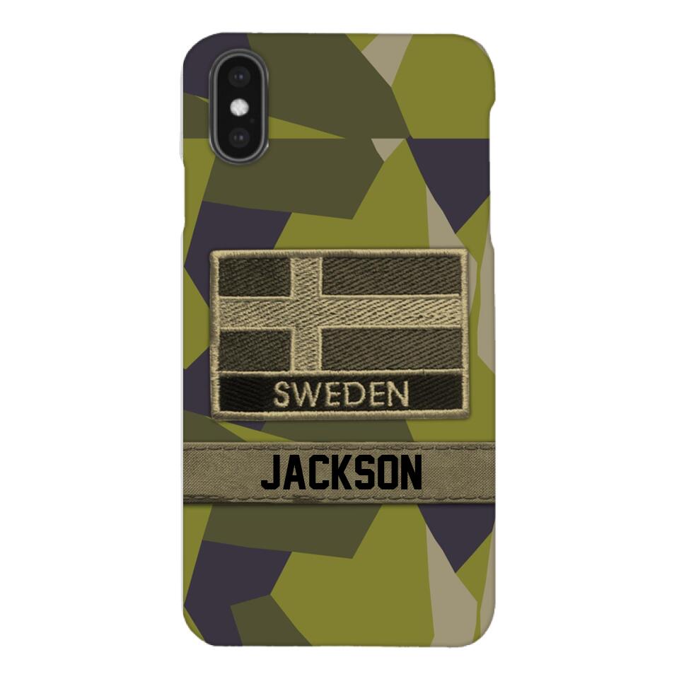 Personalized Swedish Soldier Camo Phone Case Printed 22MAR-MQ11