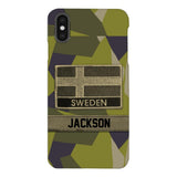 Personalized Swedish Soldier Camo Phone Case Printed 22MAR-MQ11