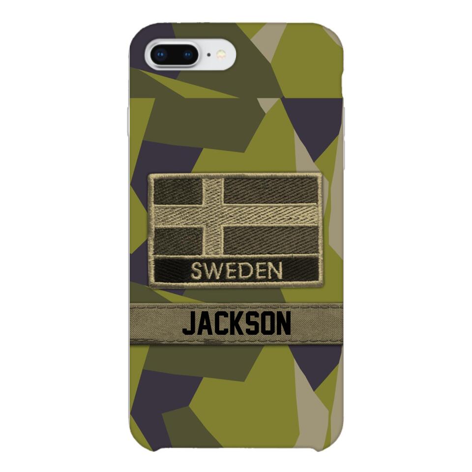Personalized Swedish Soldier Camo Phone Case Printed 22MAR-MQ11