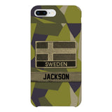 Personalized Swedish Soldier Camo Phone Case Printed 22MAR-MQ11