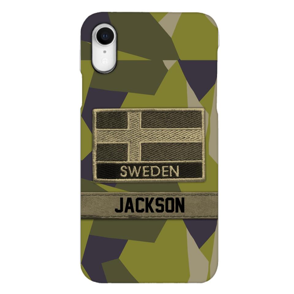 Personalized Swedish Soldier Camo Phone Case Printed 22MAR-MQ11