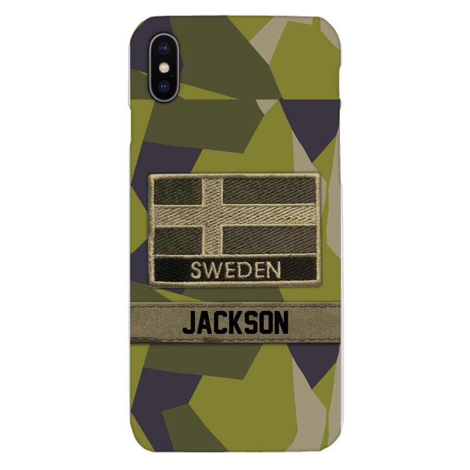 Personalized Swedish Soldier Camo Phone Case Printed 22MAR-MQ11