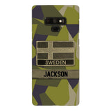 Personalized Swedish Soldier Camo Phone Case Printed 22MAR-MQ11