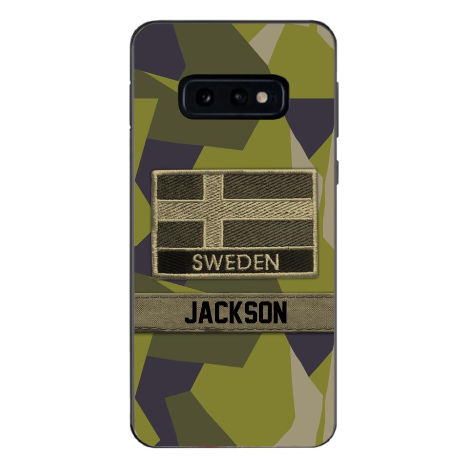 Personalized Swedish Soldier Camo Phone Case Printed 22MAR-MQ11