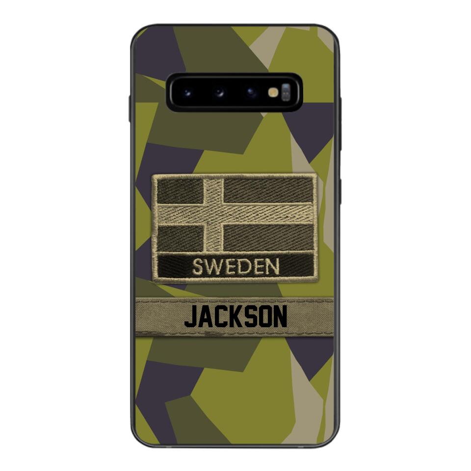 Personalized Swedish Soldier Camo Phone Case Printed 22MAR-MQ11