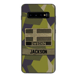 Personalized Swedish Soldier Camo Phone Case Printed 22MAR-MQ11