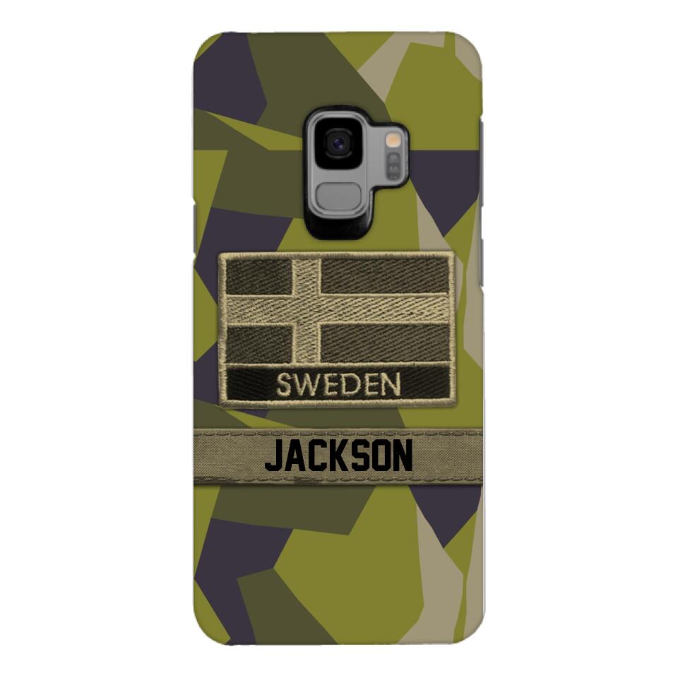 Personalized Swedish Soldier Camo Phone Case Printed 22MAR-MQ11