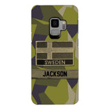 Personalized Swedish Soldier Camo Phone Case Printed 22MAR-MQ11