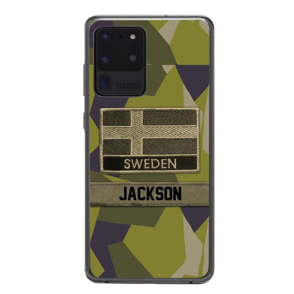 Personalized Swedish Soldier Camo Phone Case Printed 22MAR-MQ11